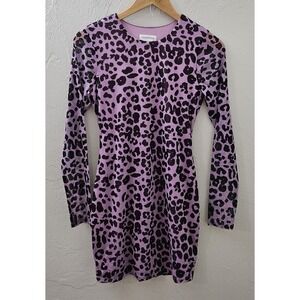 REVOLVE Lovers And Friends Sasha Mini Dress in Purple Leopard Women's Size Small